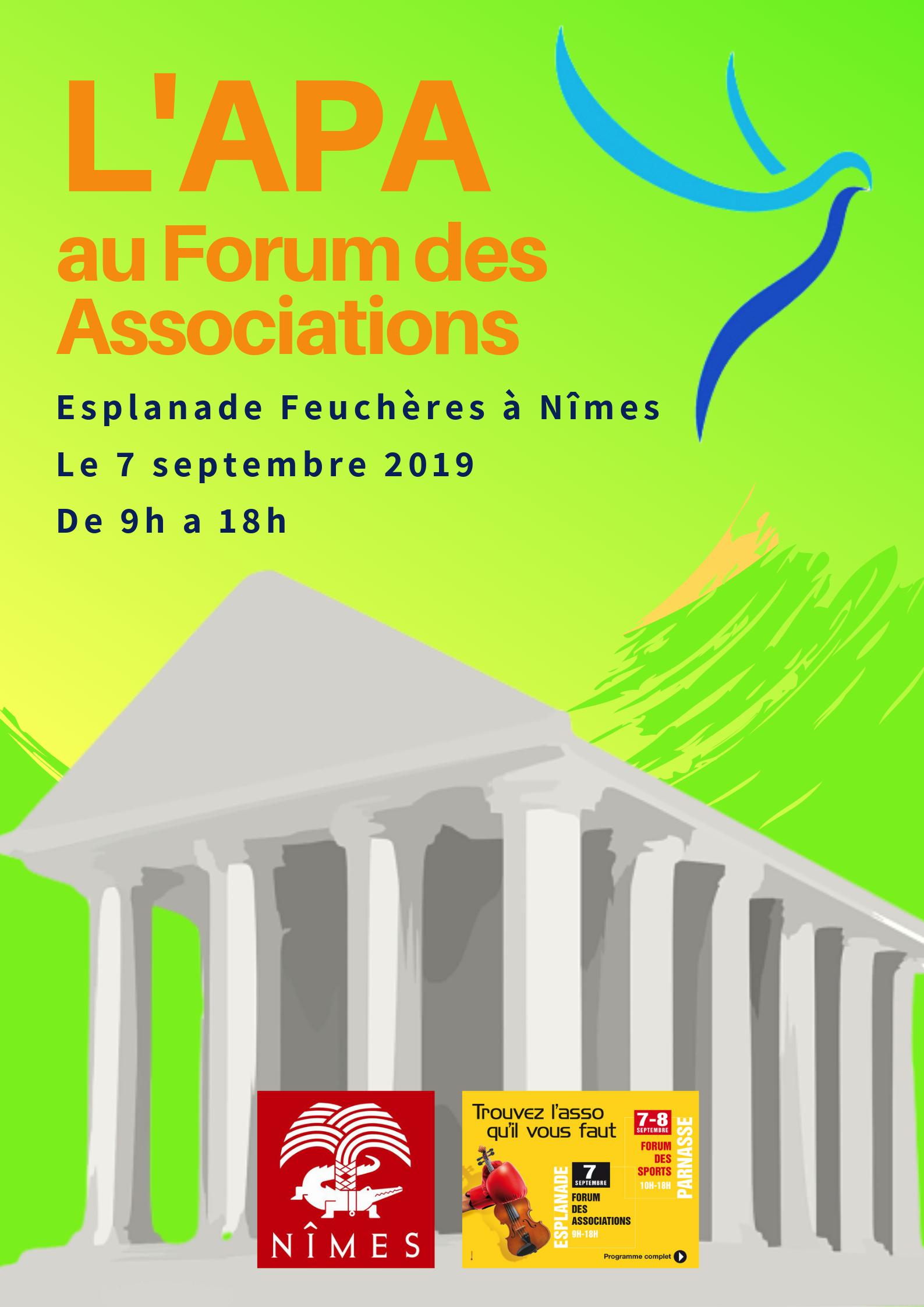 Forum des Associations le 7 septembre 2019 